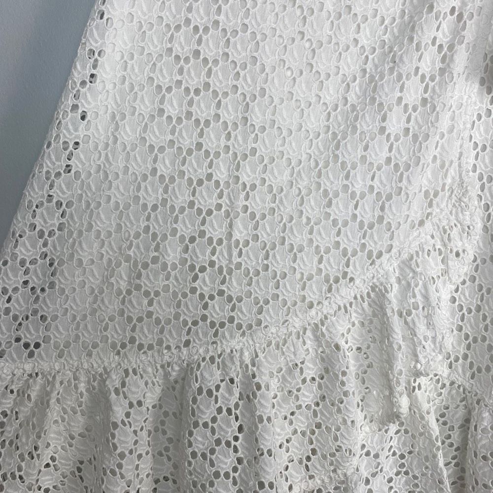 Polo by Ralph Lauren Cream Eyelet Wrap Midi Skirt - Picture 8 of 10